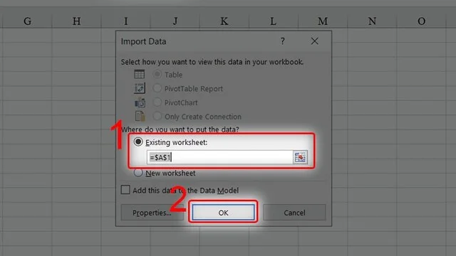 Cách copy bảng từ Word sang Excel không đổi định dạng đơn giản nhất 11 Chuyển bảng từ Word sang Excel với Plain Text and Import - Bước 10