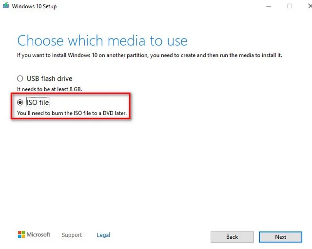 Cách tải Windows 10 cực nhanh, mới nhất 2024 13 Ảnh 12: Tick chọn USO file và bấm Next để chuyển tiếp