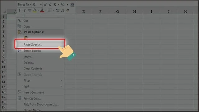 Cách copy bảng từ Word sang Excel không đổi định dạng đơn giản nhất 14 Copy bảng từ Word sang Excel bằng Paste Special - Bước 2