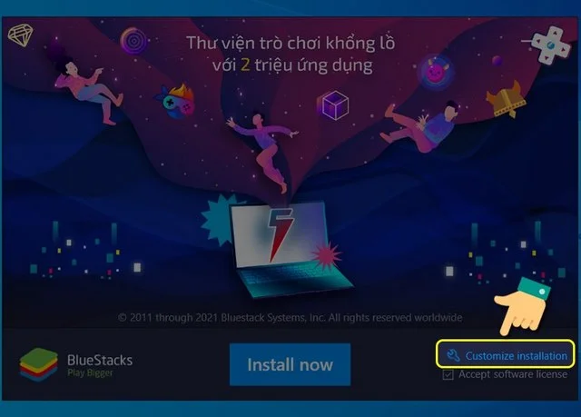 Cập nhật ngay bằng cách bấm Update Now