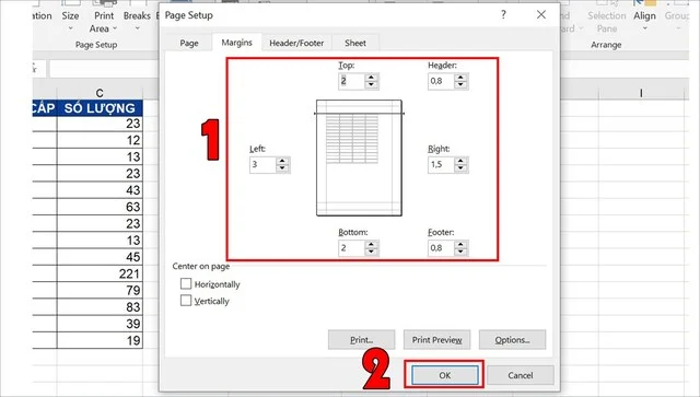 Cách căn lề trong Excel chỉ 5 giây và vài điều bạn cần ghi nhớ 6 Căn chỉnh lề Excel hoàn thành