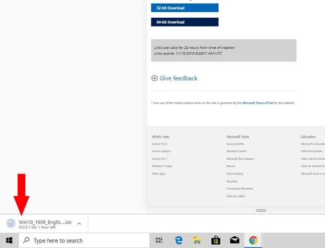 Cách tải Windows 10 cực nhanh, mới nhất 2024 8 Ảnh 7: Chờ 30 - 60 phút để file tải về hoàn tất