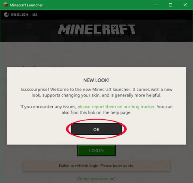 Thủ thuật cài đặt Minecraft PC đơn giản, nhanh chóng 9 Bấm chọn mục OK