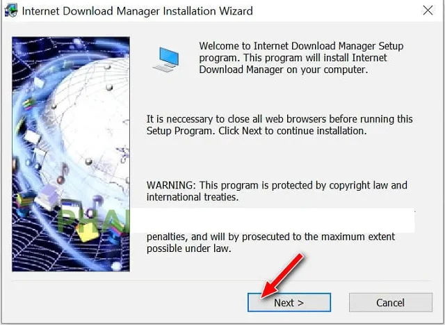 Hướng dẫn tải IDM Full Toolkit 4.7 đơn giản, hiệu quả 5 Bấm next để tiếp tục