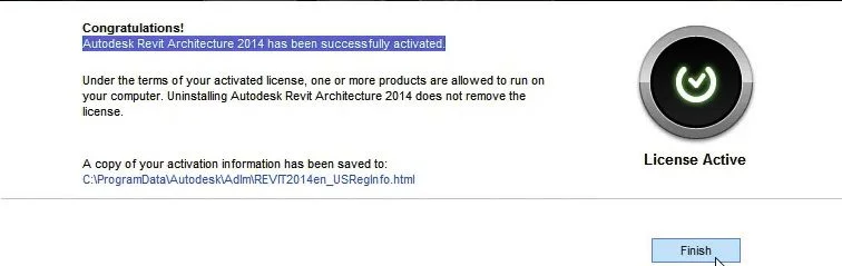 Revit 2014 -Cài Đặt Và Tối Ưu Hóa Dễ Dàng 15 Cài đặt Revit 2014 thành công.