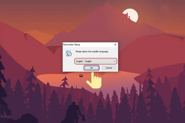 Review Rainmeter - Thủ thuật thiết kế màn hình Desktop chuyên nghiệp 5 Chọn Vietnamese để cài đặt ngôn ngữ mặc định cho ứng dụng