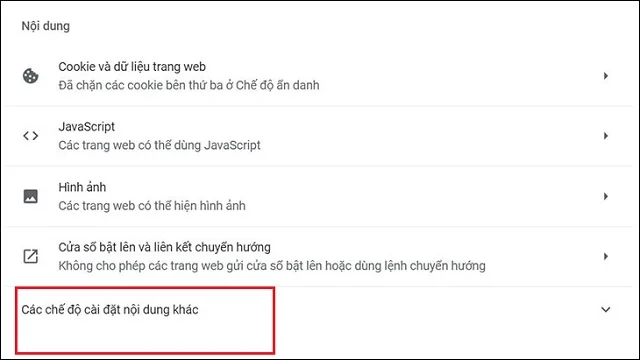 6 cách tắt quảng cáo trên máy tính đơn giản 3 Chọn chế độ cài đặt nội dung khác