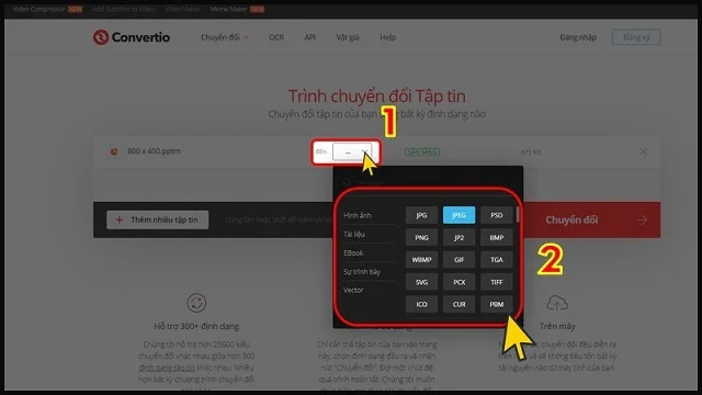 Bí quyết về các cách chuyển PowerPoint sang ảnh đơn giản và hiệu quả cao 9 Chọn định dạng cho file ảnh