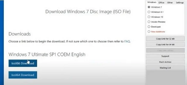Link tải Windows 7 ISO về máy đã test 100% thành công 10 Chọn tải phiên bản phù hợp với máy tính của mình