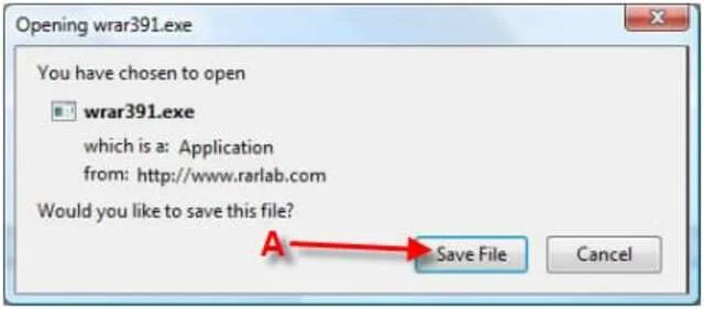 Hướng dẫn cài đặt, sử dụng WinRAR trình giải nén mới nhất 6 Cửa sổ yêu cầu lưu tệp của WinRAR