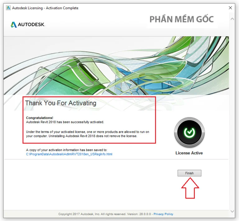 Revit 2015-Đánh Giá Chi Tiết Và Hướng Dẫn Sử Dụng 16 Hoàn tất kích hoạt cài Autodesk Revit 2015