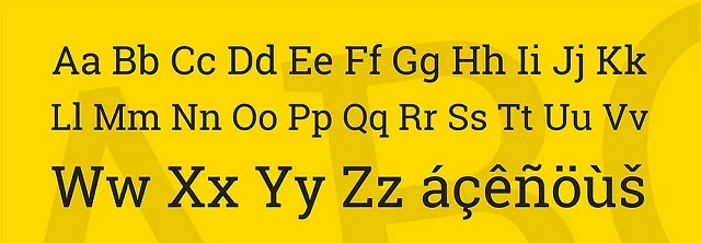 Bật mí các font chữ tiếng Việt đẹp trong Word 11 Font chữ Roboto Slab