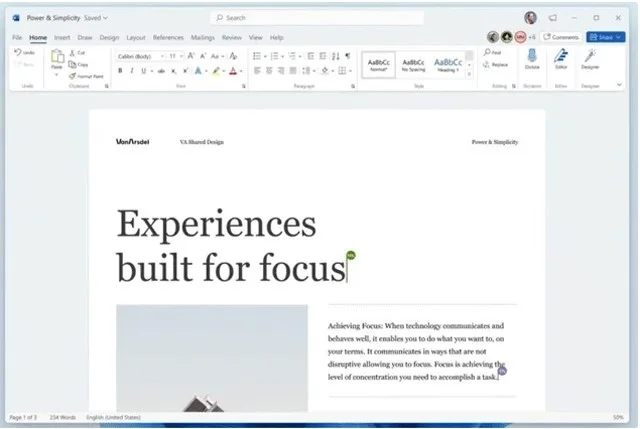 Hướng dẫn tải phần mềm Microsoft Office 2021 & Khám phá tính năng đặc trưng 5 Giao diện được cải thiện