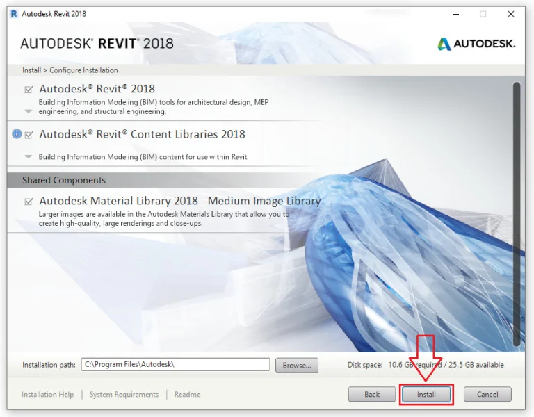 Cách Cài Đặt Và Tối Ưu Hóa Revit 2018 Cho Người Mới Bắt Đầu 5 Chọn Install
