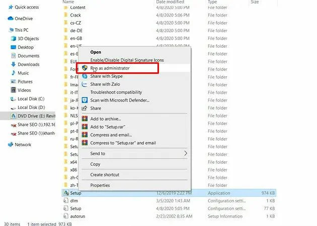 Hướng Dẫn Sử Dụng Revit 2021 Cho Người Mới Bắt Đầu 3 Chạy file Set Up