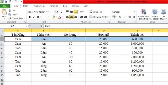 Thủ thuật giúp thực hiện cách ẩn dòng trong Excel nhanh chóng bạn nên bỏ túi 2 Mở file Excel cần chỉnh sửa lên