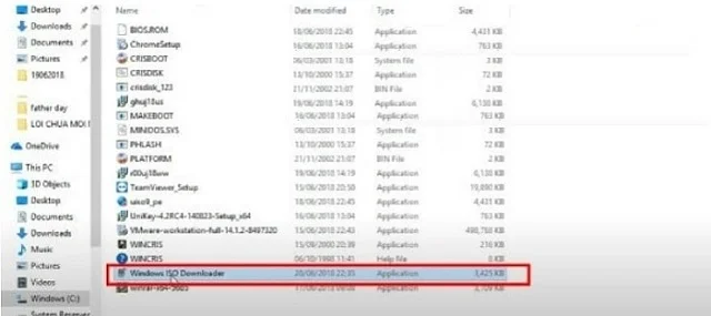 Link tải Windows 7 ISO về máy đã test 100% thành công 6 Nhấn đúp chuột vào Windows ISO Downloadloader