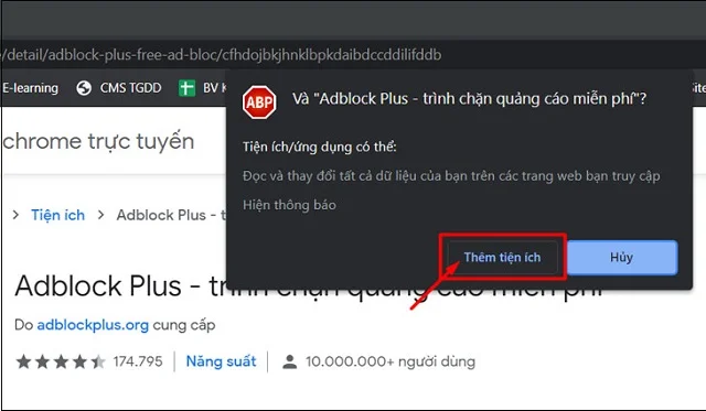 6 cách tắt quảng cáo trên máy tính đơn giản 14 Nhấp vào Add extension