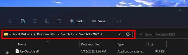 Hướng dẫn đơn giản cài đặt SketchUp 2022 cho người mới 6 Dán vào ổ C