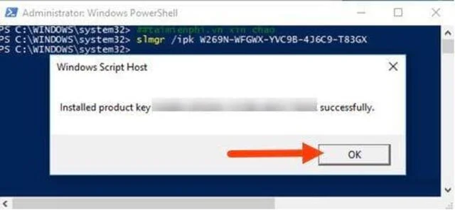 Kích hoạt Win 10 bằng key Win 10 miễn phí, đơn giản nhất 16 Thông báo nhập key kích hoạt thành công