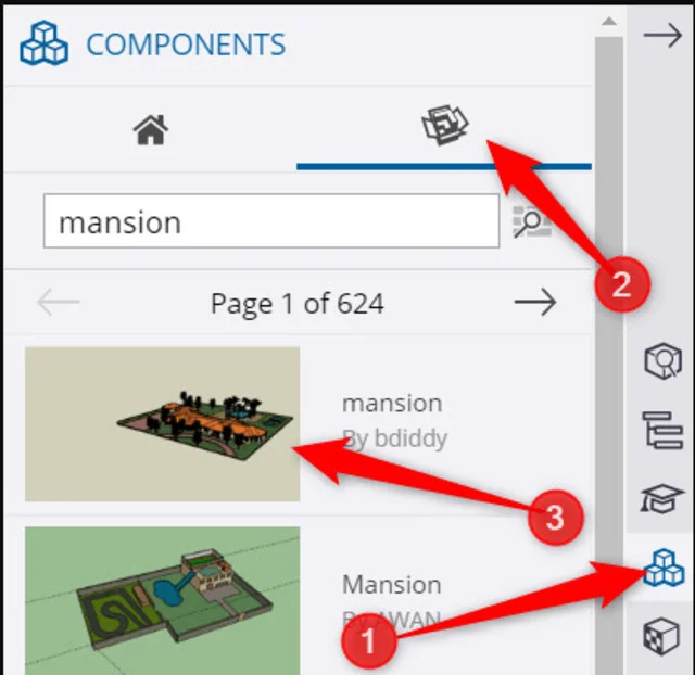 Link Tải SketchUp Pro 2019 Full Crack Mới (Google Drive) 17 Tìm kiếm mô hình trong kho hình 3D hoặc kéo thả mô hình của bạn vào trong phần mềm
