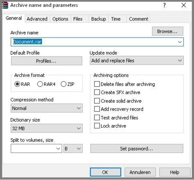 Hướng dẫn cài đặt, sử dụng WinRAR trình giải nén mới nhất 13 Tùy chỉnh các yêu cầu mà bạn muốn giải nén file trong WinRAR