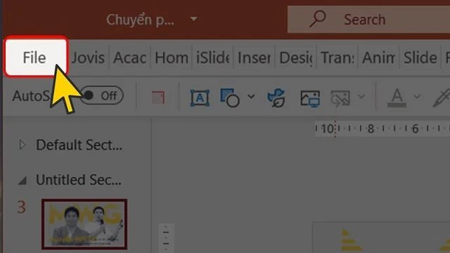 Bí quyết về các cách chuyển PowerPoint sang ảnh đơn giản và hiệu quả cao 3 Vào File