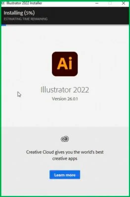 Download Adobe Illustrator 2022 Crack - Phiên Bản Mới Nhất 5 Chờ phần mềm cài đặt hoàn tất