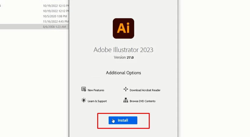 Tải và Cài đặt Adobe Illustrator 2023 Full Crack Miễn Phí - Hướng dẫn Chi Tiết 4 Bước 3: Bắt đầu quá trình cài đặt