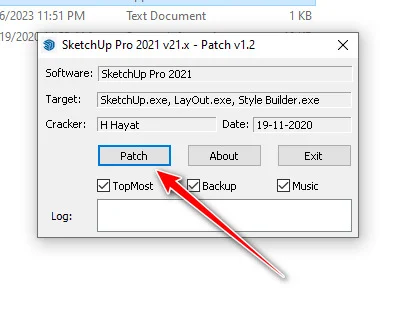 Hướng dẫn cài đặt SketchUp 2023 chi tiết từng bước 9 Nhấn Patch
