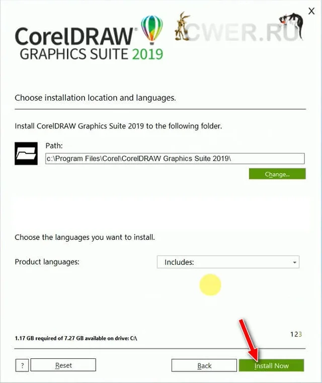 Link download CorelDRAW 2019 full google drive - cách cài đặt 10 Chọn Install Now để bắt đầu quá trình cài đặt