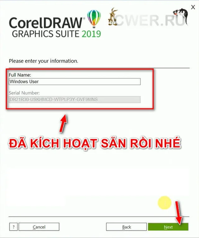 Link download CorelDRAW 2019 full google drive - cách cài đặt 6 Chọn next để chuyển qua bước 4