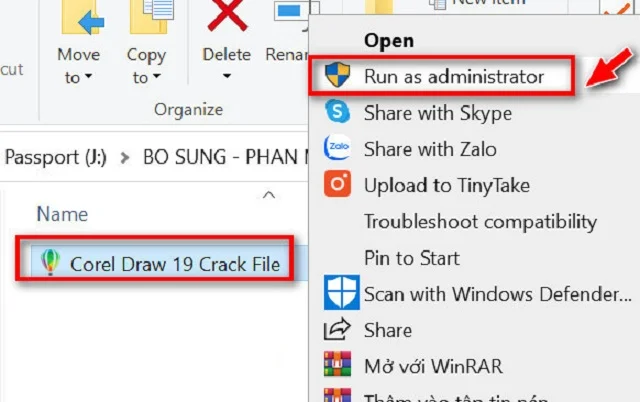 Link download CorelDRAW 2019 full google drive - cách cài đặt 4 Chọn Run để bắt đầu cài đặt phần mềm