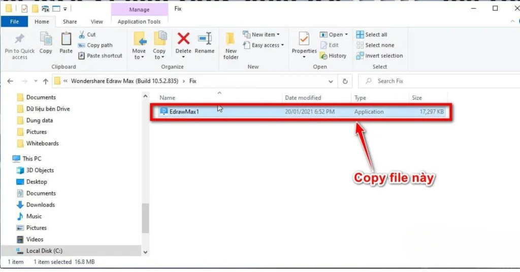 Edraw Max: Hướng Dẫn Tải, Cài Đặt Và Crack Đầy Đủ 6 Copy file EdrawMax1
