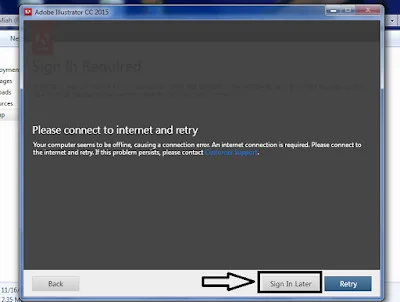 Bẻ Khóa Adobe Illustrator 2015 Full Crack Thành Công 100% - Hướng Dẫn Chi Tiết Từ A-Z 3 Chọn Sign In Later