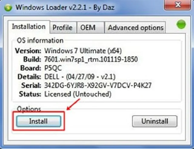 Bật mí cách tải và sử dụng Windows Loader đơn giản 6 Hướng dẫn cách tải Windows Loader bước 5