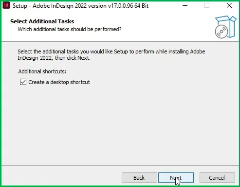 Hướng Dẫn Nhanh Cài Đặt InDesign 2022 7 Tiếp tục nhấn Next