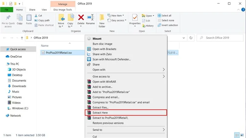 Cài đặt PowerPoint 2019 - Tạo bài thuyết trình chuyên nghiệp với giao diện hiện đại 3 Giải nén file