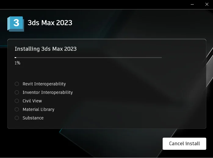Cài 3Ds Max 2023 Crack - Không Cần Key, Không Cần Active 6 Đợi vài phút cho quá trình cài đặt hoàn tất