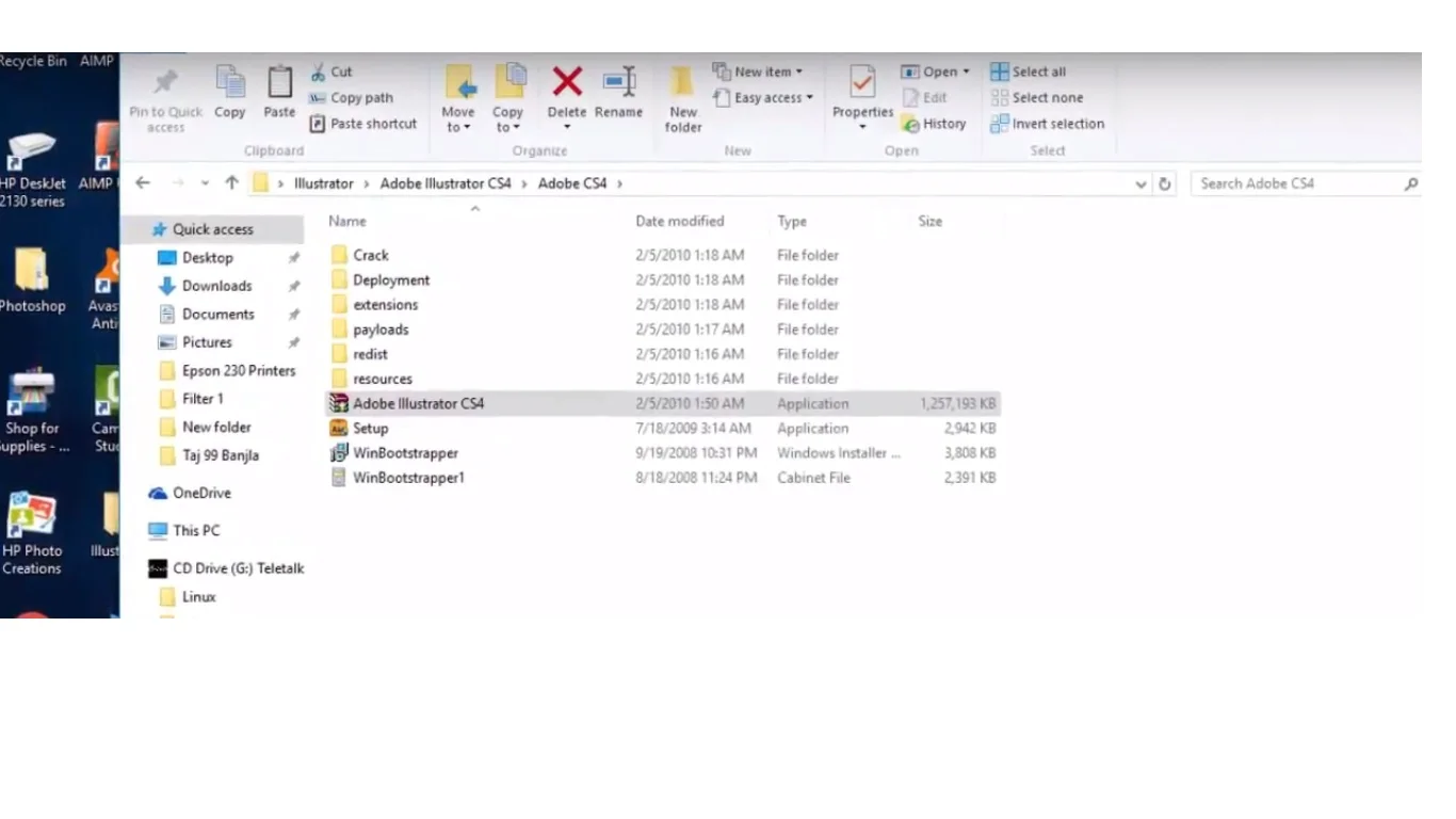 Cài Đặt Adobe Illustrator CS4 Full Crack - Bản Crack Mới Nhất & Ổn Định Nhất 2 Khởi chạy file Setup.exe