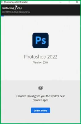 Hướng dẫn tải Photoshop 2022 Full Crack hoàn toàn miễn phí 6 Chờ cài đặt