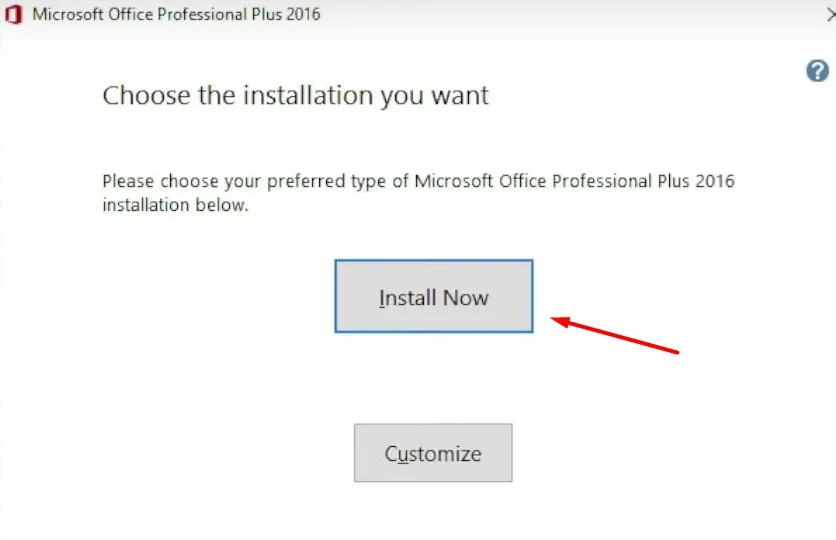 Cài đặt Excel 2016 - Tạo bảng tính chuyên nghiệp với giao diện hiện đại 8 nhấn vào Install Now
