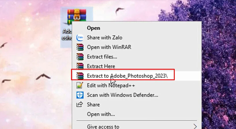 Tải Photoshop 2023 Full MIỄN PHÍ - Dễ dàng & Nhanh chóng 3 Giải nén