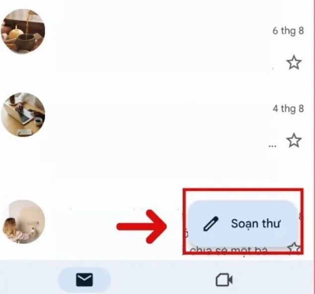 Cách gửi PowerPoint qua Gmail bằng máy tính và điện thoại không lỗi 5 nhấn vào Soạn thư