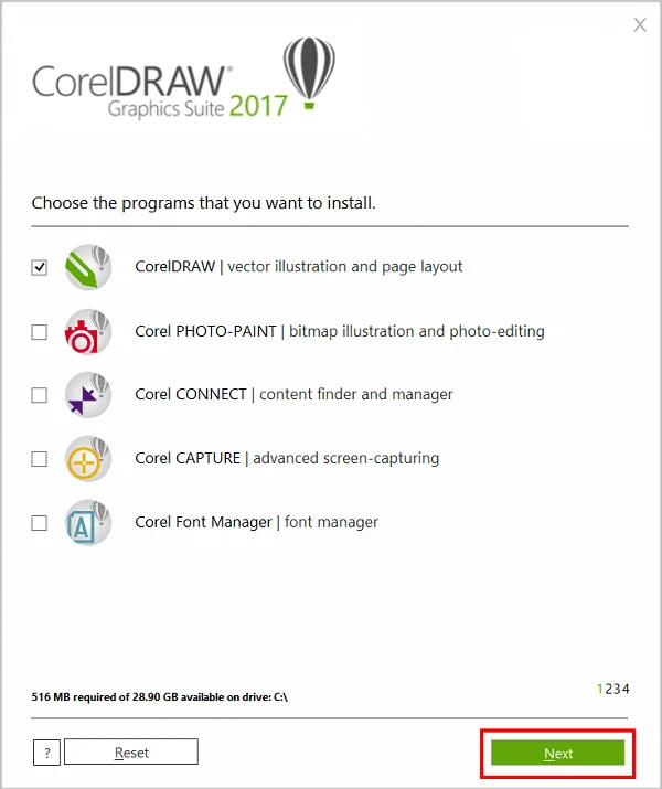 Corel X9- Cách Cài Đặt Và Tối Ưu Hóa Dễ Dàng 6 nhấn Next