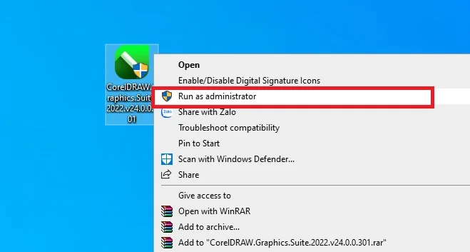 CorelDRAW 2022 - Hướng Dẫn Tải Và Cài Đặt Chi Tiết 4 Sau khi giải nén