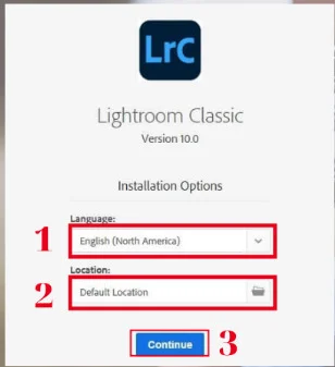 Lightroom 2021-Hướng Dẫn Toàn Diện Từ A Đến Z 6 Nhấn Continue