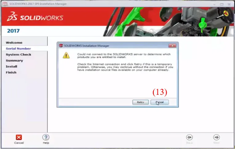 SolidWorks 2017 - Cách Cài Đặt Và Tối Ưu Hóa Dễ Dàng 12 Cancel để tiếp tục cài đặt