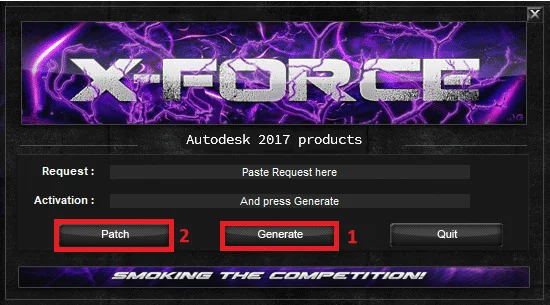 3DS Max 2017 Full Crack - Kích Hoạt Bản Quyền Vĩnh Viễn 19 Nhấn Generate và chọn Patch
