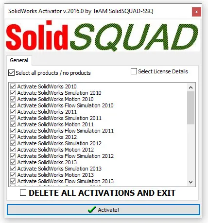 Cài Đặt & Kích Hoạt SolidWorks 2014 Crack AN TOÀN & KHÔNG VIRUS 9 Chọn phiên bản SolidWorks cần kích hoạt